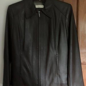 Valerie Stevens Leather Jacket, Size Small